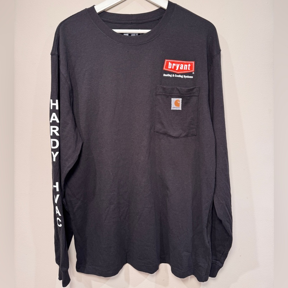Loose Fit Heavyweight Long-Sleeve Pocket T-Shirt